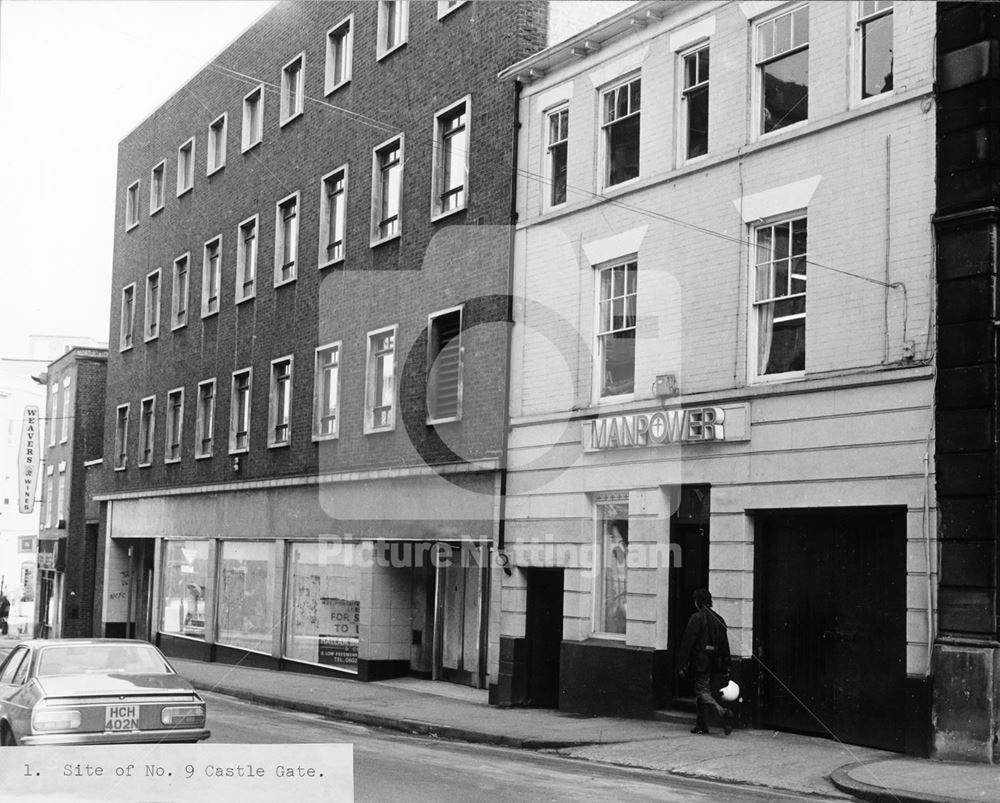 Castle Gate, Nottingham, c 1985