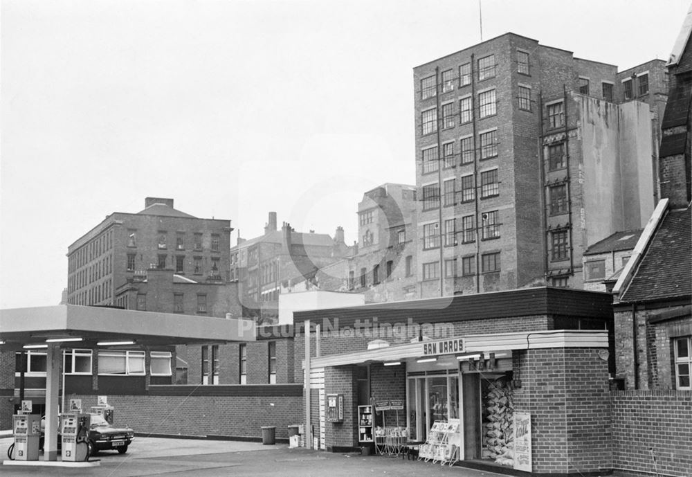 View to Lace Market from Canal Street, Lace Market, Nottingham, c 1970