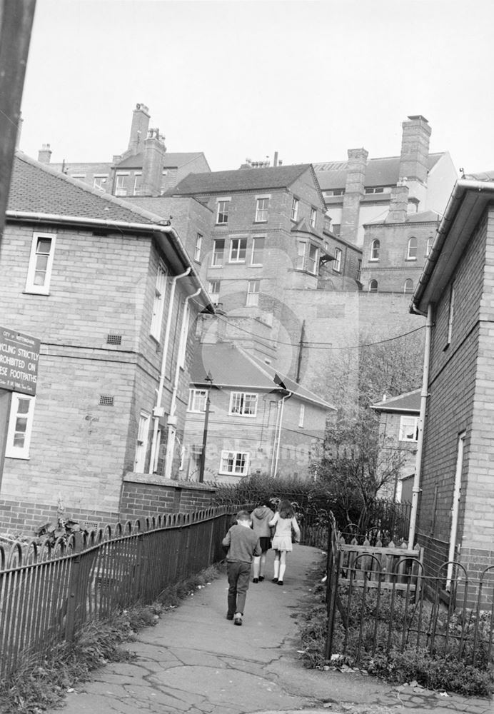 Shortwood Close view to Cliff Road, Nottingham, c 1970