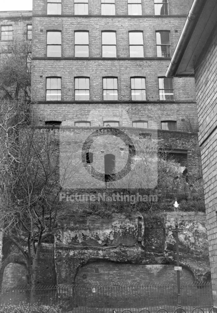 Galleries of Justice from Cliff Road, Nottingham, c 1970