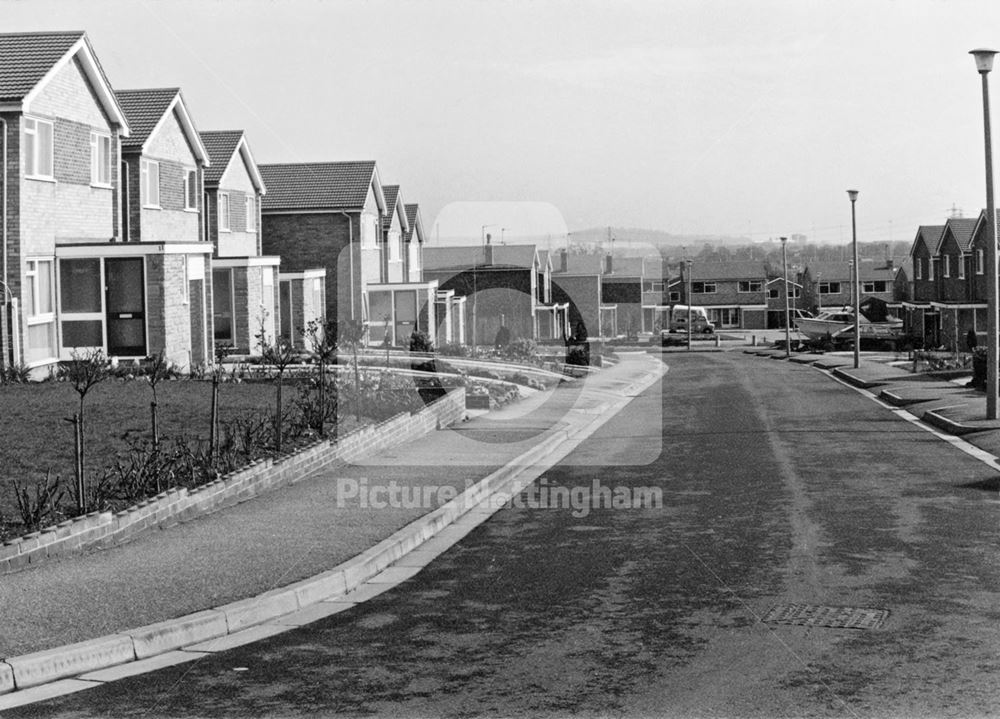 New houses at Churnet Close, Clifton, Nottingham, c 1970s