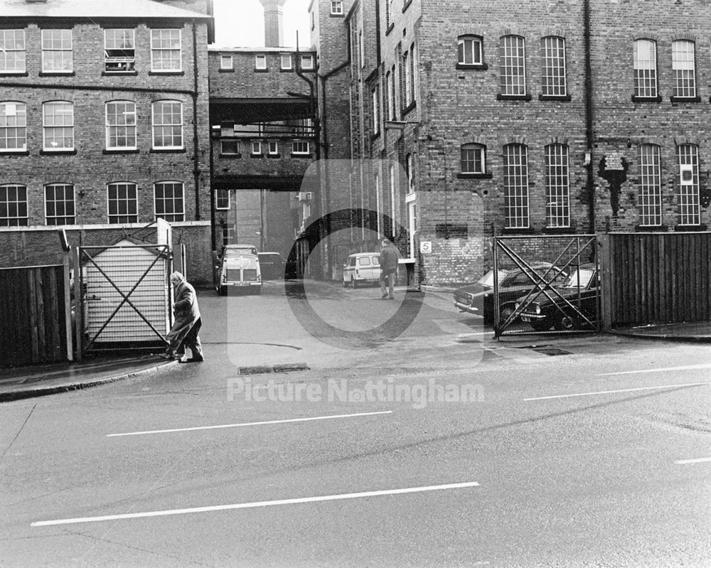 Norttingham Evening Post Yard, Burton Street, Nottingham, c 1970