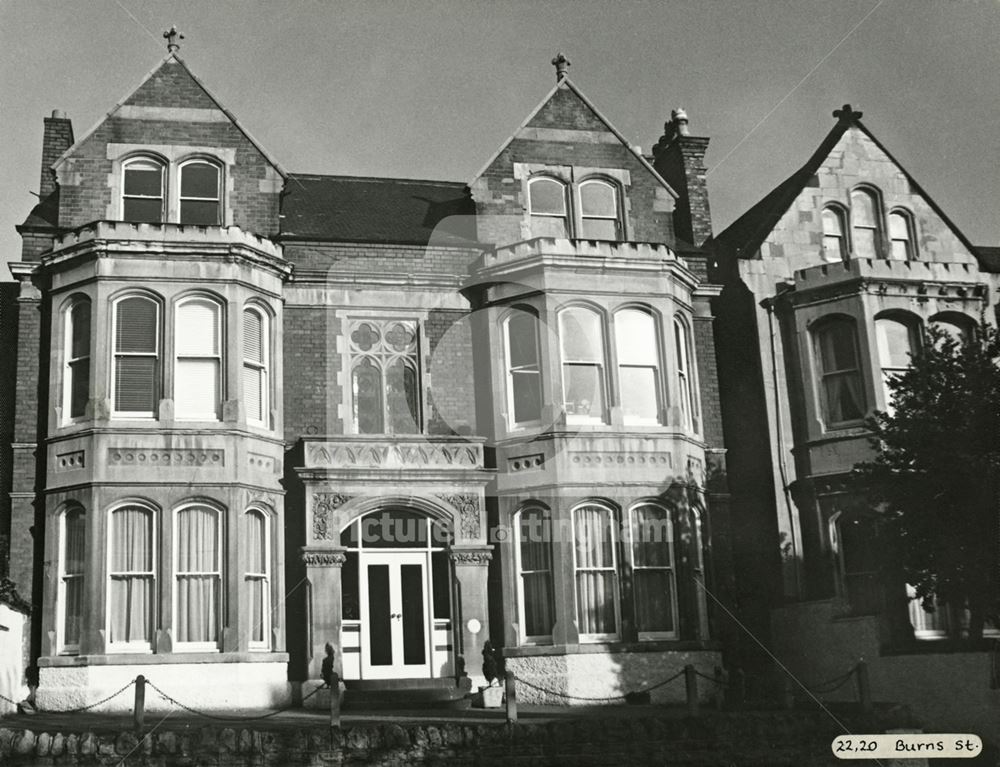 Nos 22 and 20 Burns Street, Nottingham, 1979