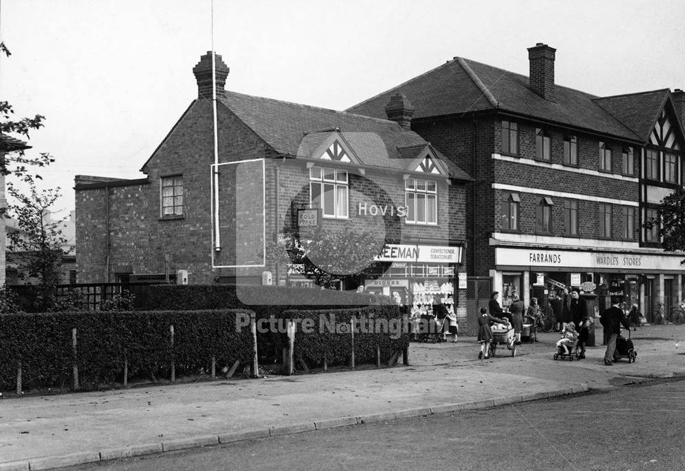 Freeman's Shop and Sub-Post Office, Broxtowe Lane, Broxtowe, Nottingham, 1949