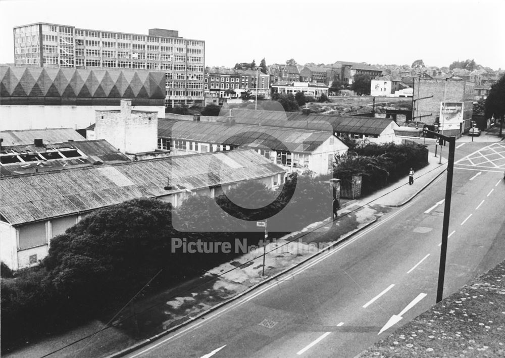 High-Level View of Huntingdon Street, Nottingham, c 1970s