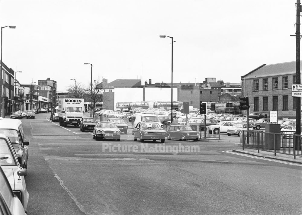 Huntington Street Looking North from King Edward Street, Nottingham, c 1980s