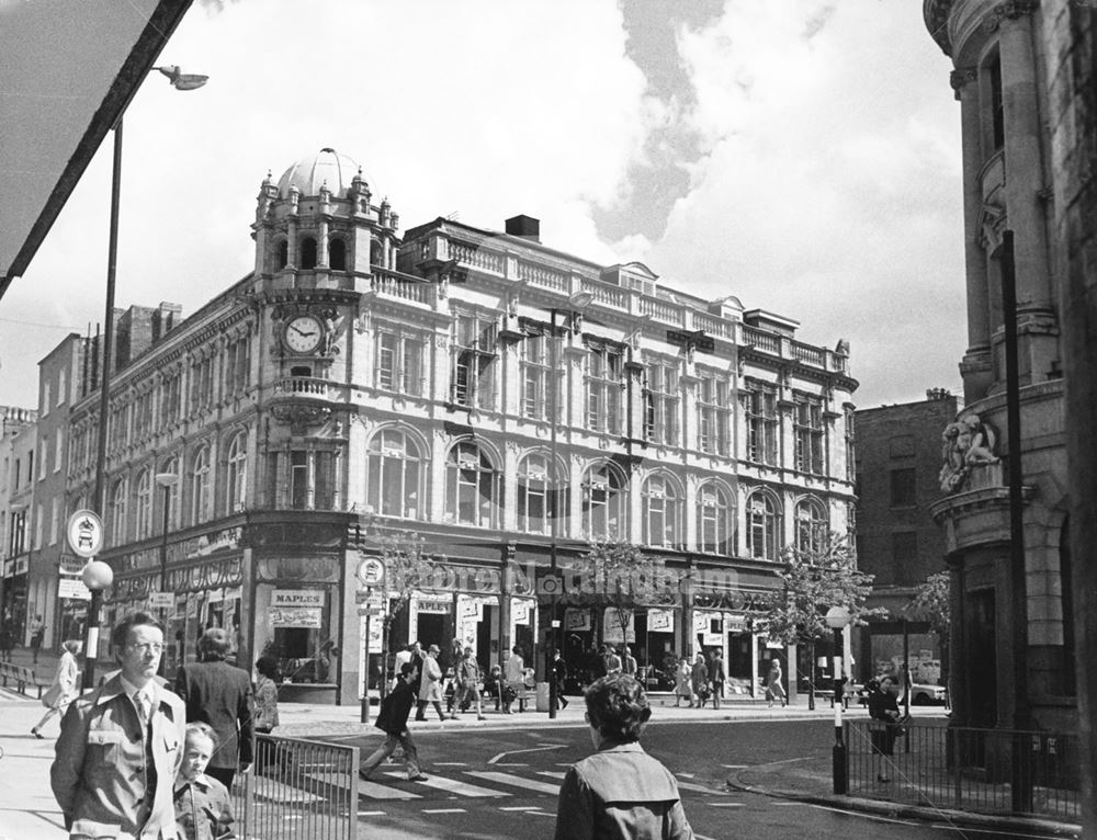 Former Boots Department Store, High Street, Nottingham, c 1976