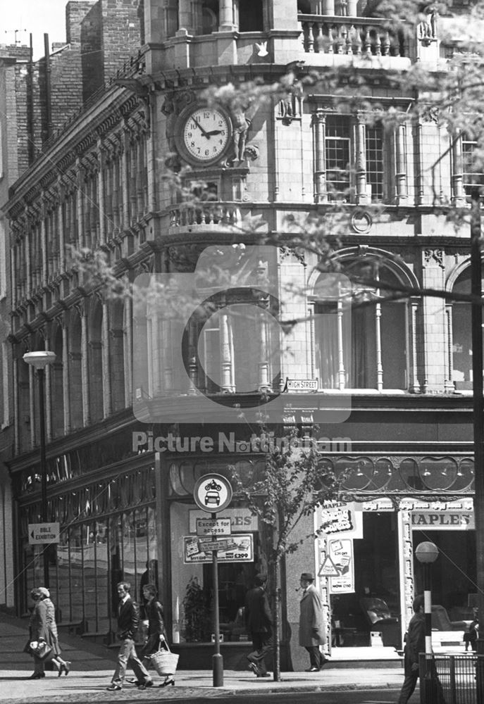 Former Boots Department Store, High Street, Nottingham, c 1976