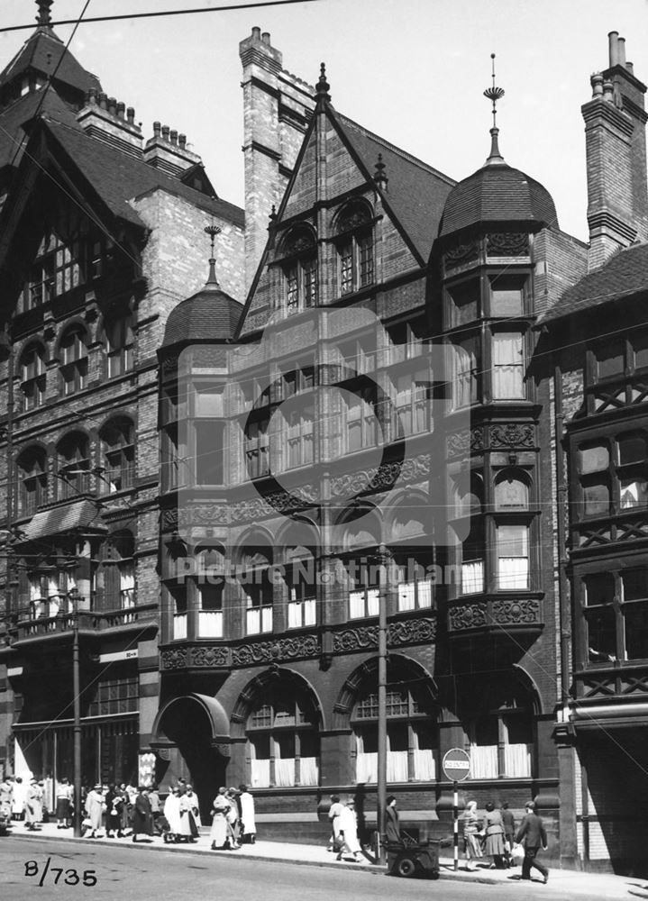 Borough Club, East Side of King Street, Nottingham, 1957