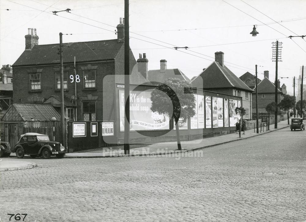 lkeston Road at Junction with St. Peter's Street (left), Radford, Nottingham, 1949