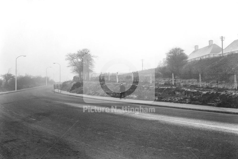 Hucknall Road Looking North, Highbury Vale, Nottingham, 1957