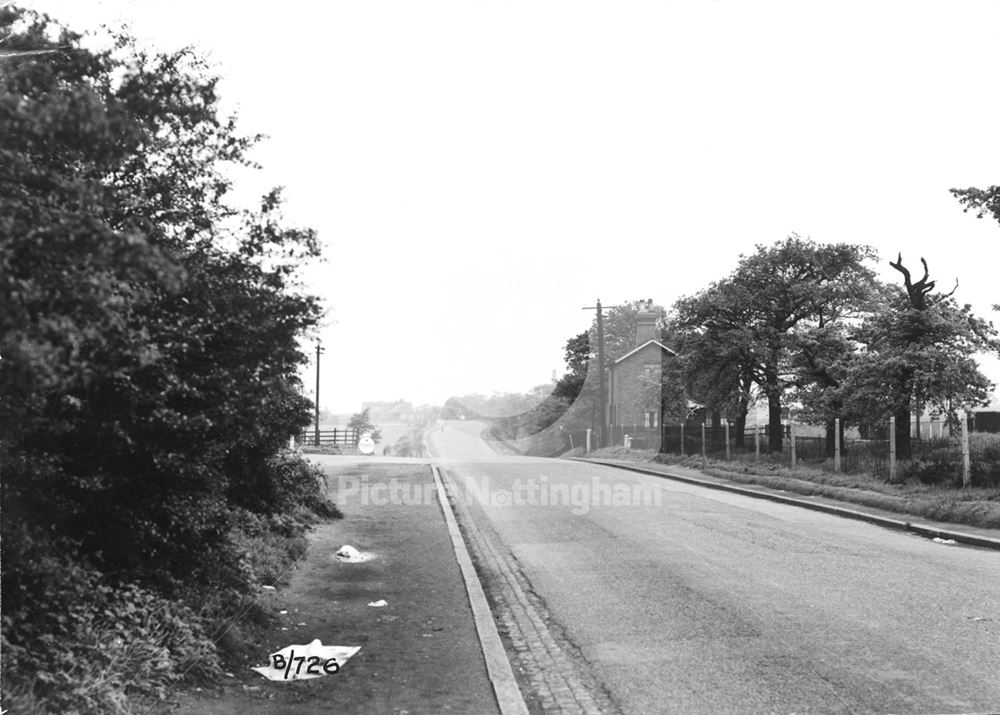 Hucknall Road Looking North, Highbury Vale, Nottingham, 1957