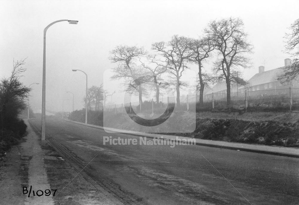 Hucknall Road Looking North, Highbury Vale, Nottingham, 1957