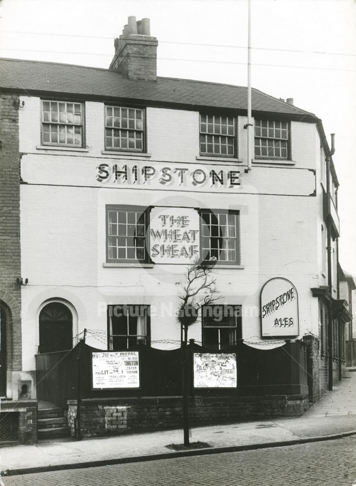 The Wheat Sheaf PH, Ilkeston Road, Radford, Nottingham, 1949