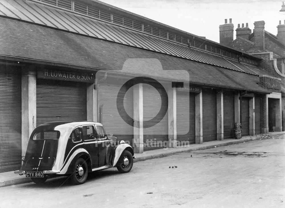 Sneinton Wholesale Market, Sneinton, Nottingham, 1949