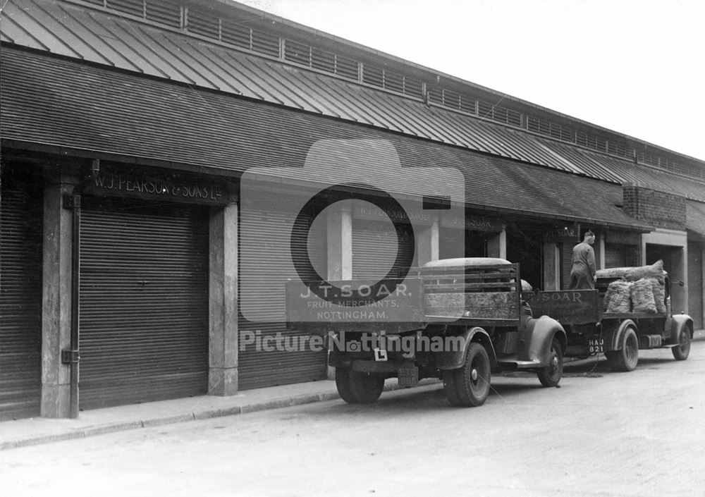 Sneinton Wholesale Market, Sneinton, Nottingham, 1949