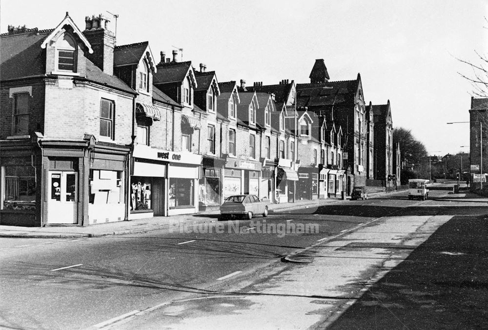 Carlton Road, Sneinton, Nottingham, c 1976