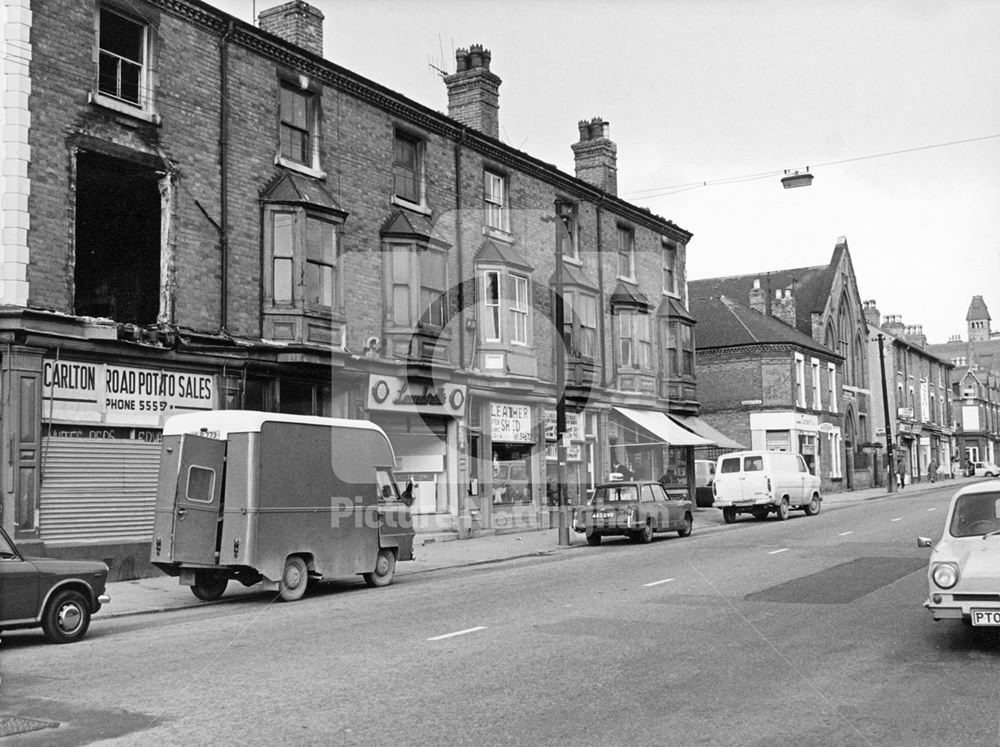 Carlton Road, Sneinton, Nottingham, c 1976