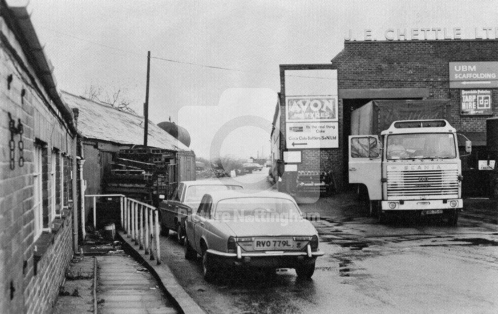 Chettle's Yard, St Peter's Street, Radford, Nottingham, 1977