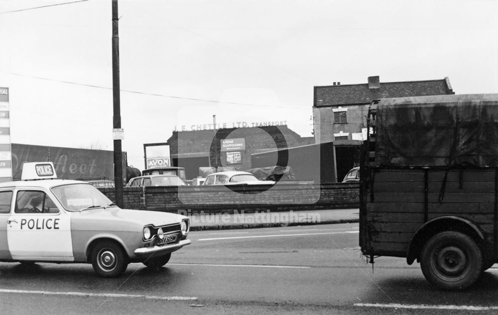 40A-41 Chettle's Yard, from Wollaton Road, Radford, Nottingham, 1977