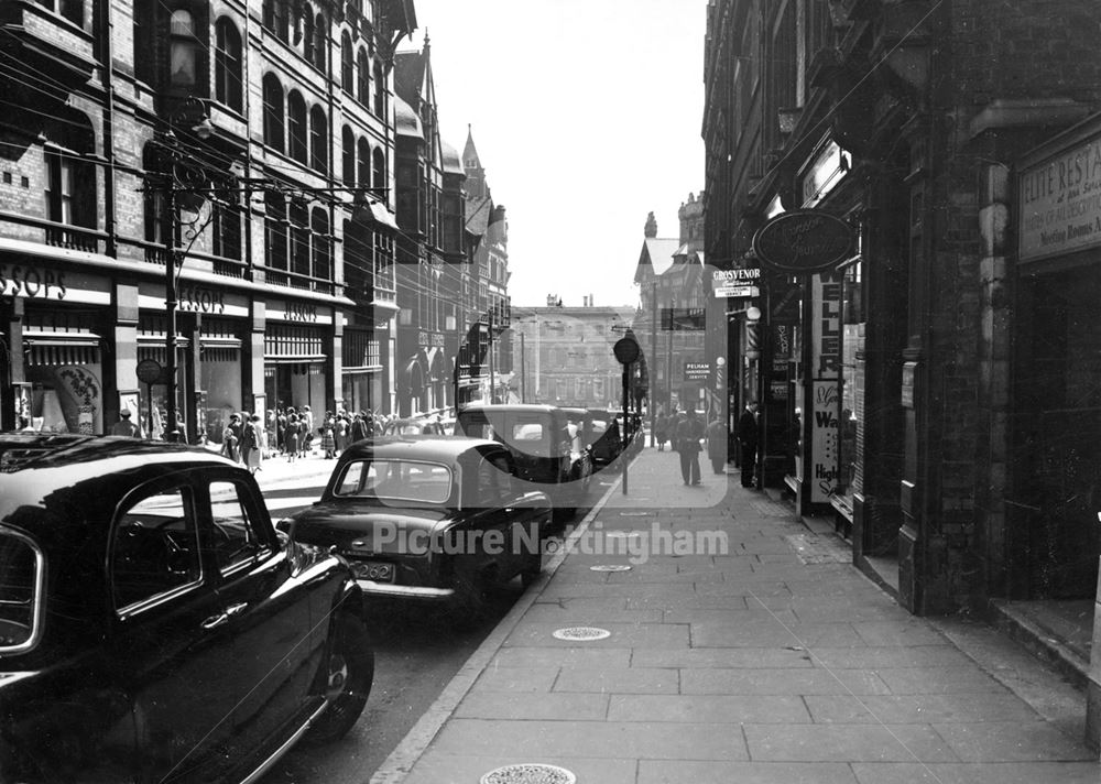 View Towards Market Square, King Street, Nottingham, 1957