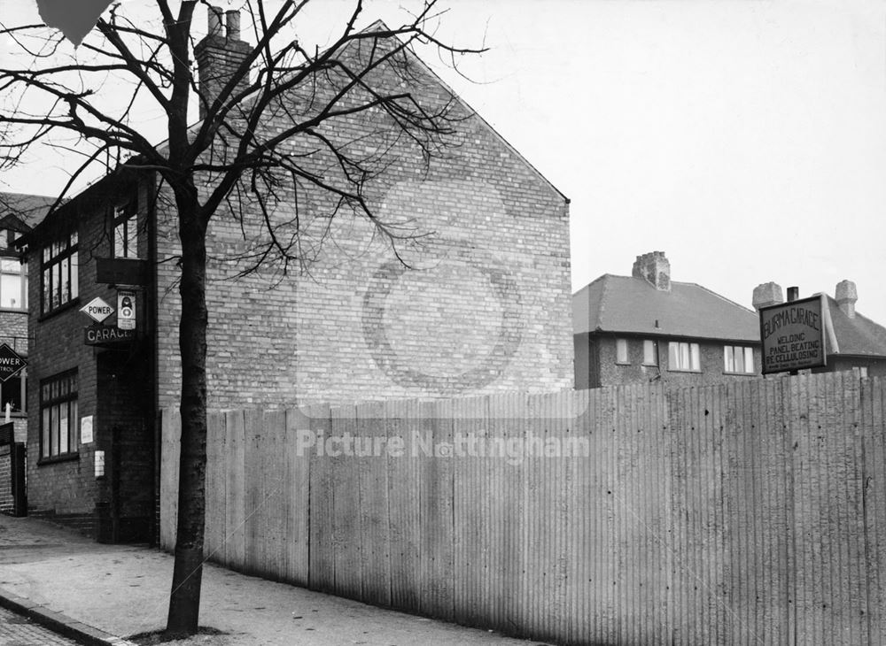 Burma Garage, Harrowby Road, Lenton, Nottingham, 1952