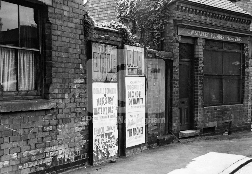 Cinema Adverts on Carlton Road, St. Ann's, Nottingham, 1951