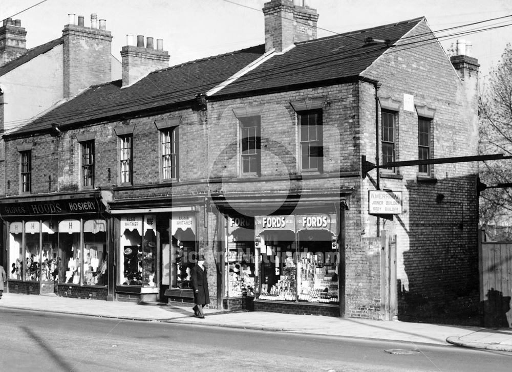 Numbers 4-6 Alfreton Road from Canning Circus, Nottingham, 1949