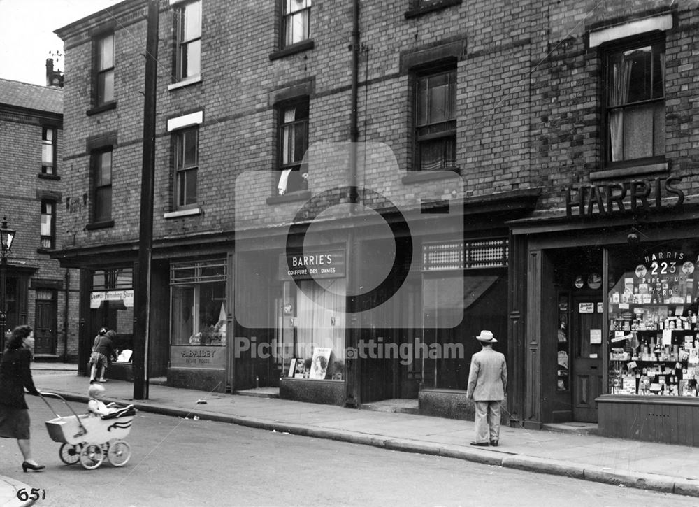 215-223 Denman Street, Radford, Nottingham, 1949