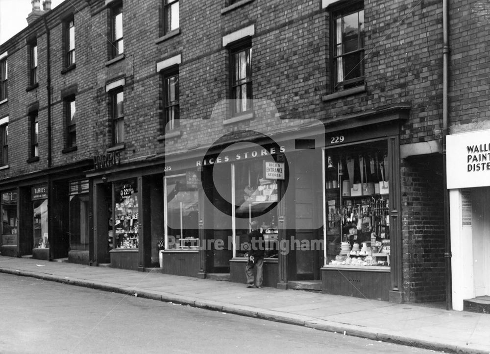 221-229 Denman Street, Radford, Nottingham, 1949