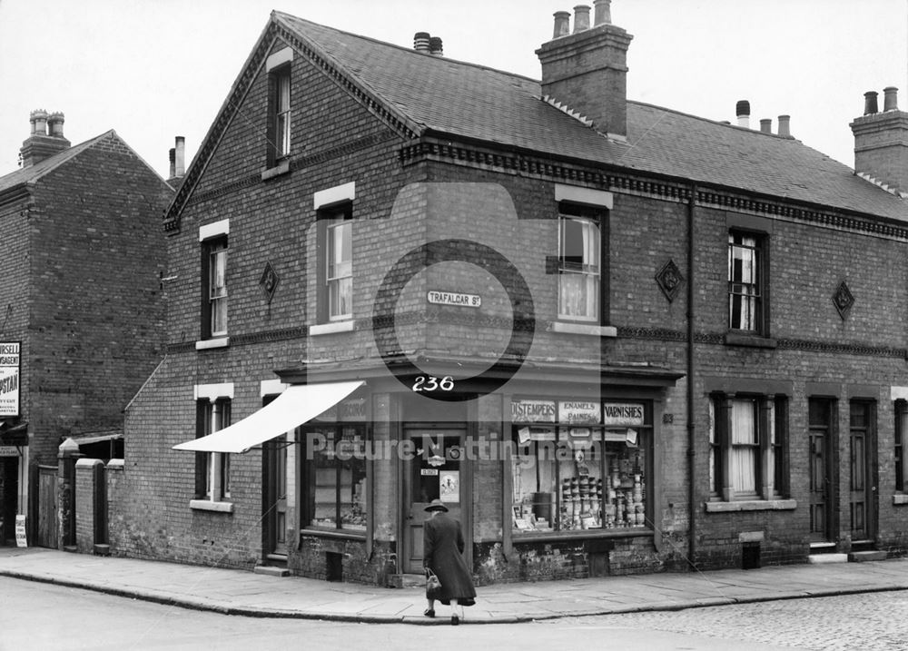 236 Denman Street and Trafalgar Street, Radford, Nottingham, 1949