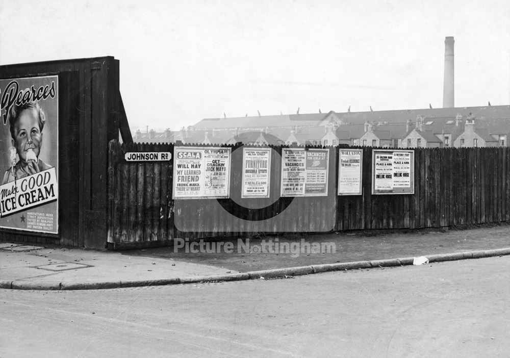 Former Lenton United Cricket Ground, Derby Road, Lenton, Nottingham, 1949