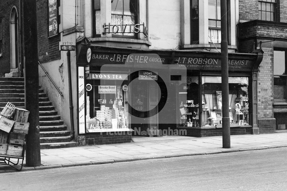 J.T.Fisher and I.T. Robinson, Park Hill and Derby Road, Nottingham, 1949