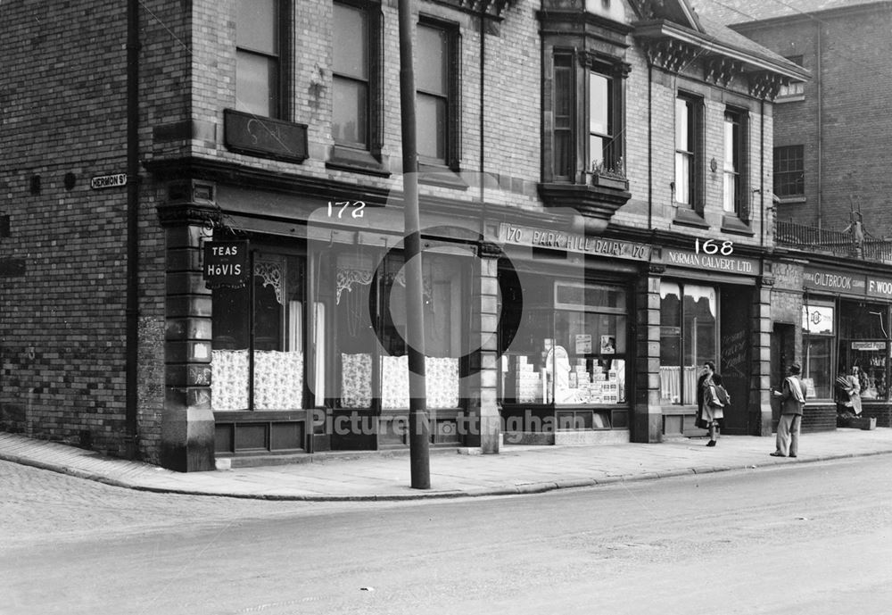 Park Hill Diary and Norman Calvert, Derby Road, Nottingham, 1949