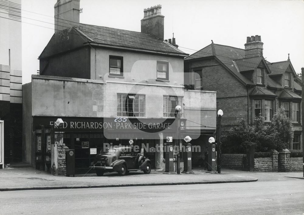 Park Side Garage, Derby Road, Nottingham, 1949