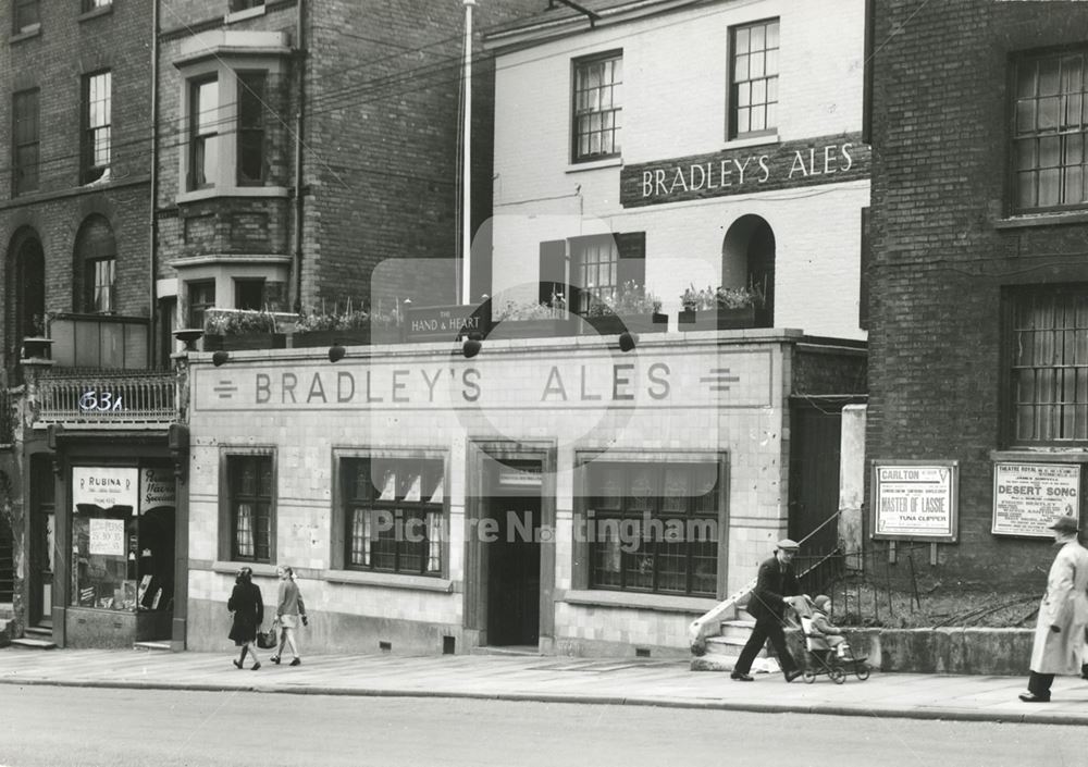 Hand and Heart Public House, Derby Road, Nottingham, 1949