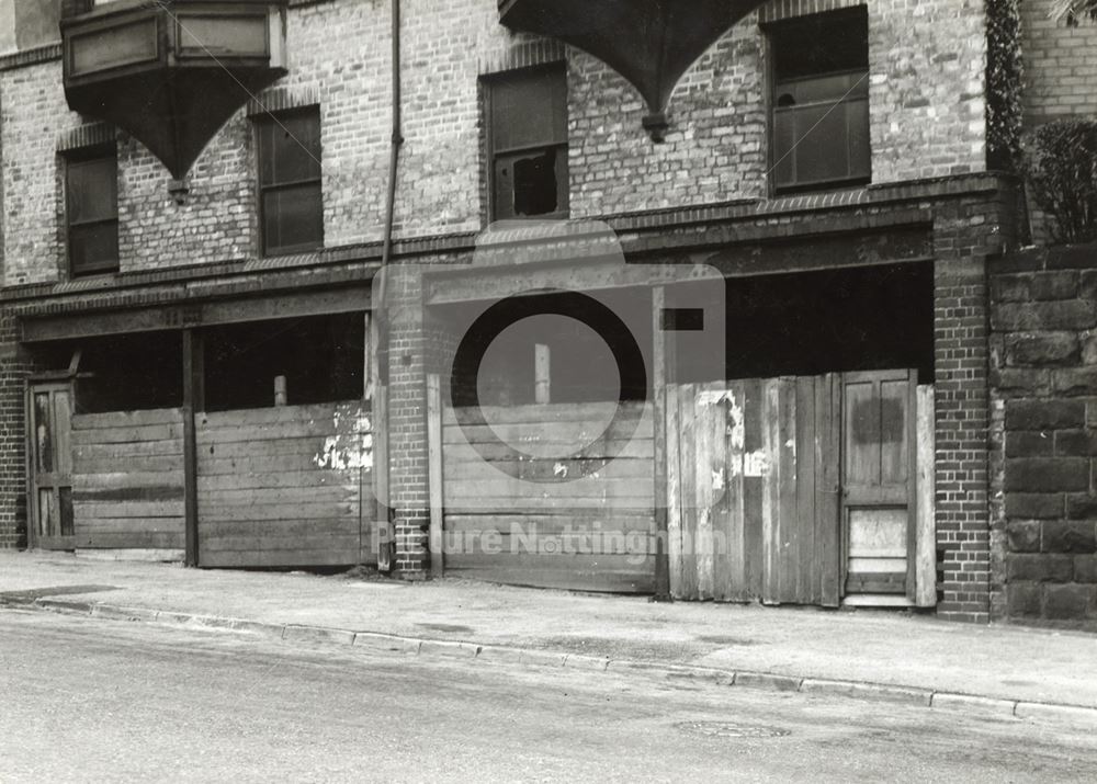 Between Barrack Lane and Rock Villas, Derby Road, Nottingham, 1949