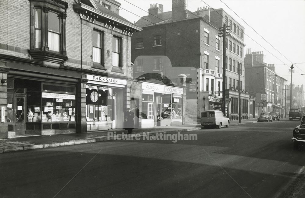 Park Hill Centre, 164-172 Derby Road, Canning Circus, Nottingham, 1959