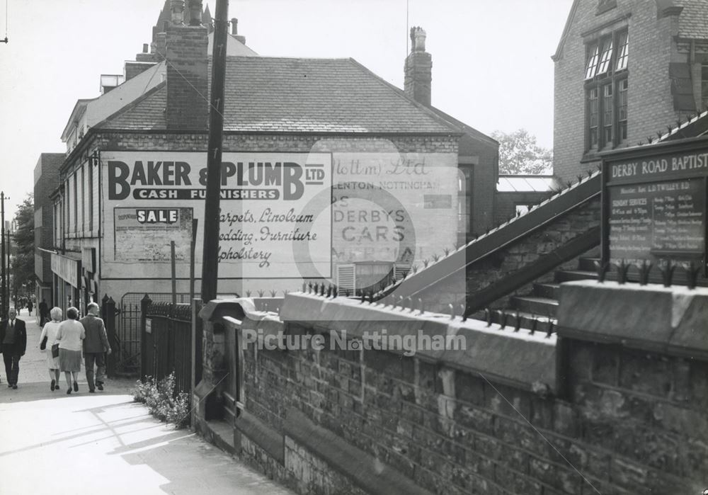 Baptist Chapel, Derby Road, Nottingham, 1964