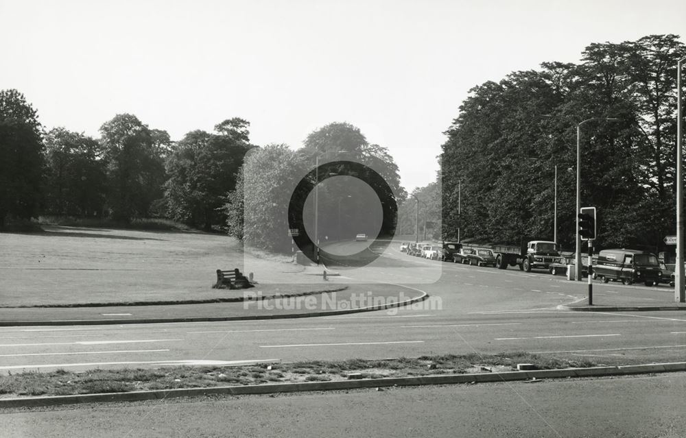 Looking West, Derby Road, Lenton, Nottingham, 1967