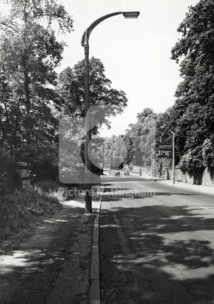 Looking West, Derby Road, Lenton, Nottingham, 1967