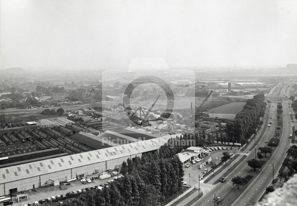 Aerial View of Site of QMC Looking West, Clifton Boulevard, Lenton, Nottingham, 1967