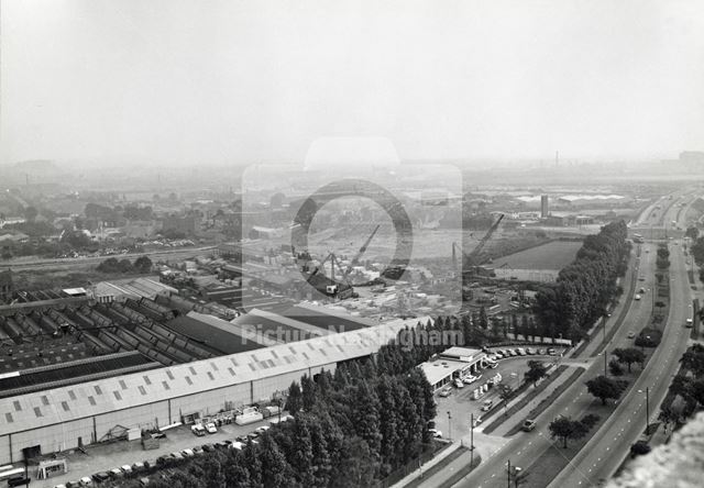 Aerial View of Site of QMC Looking West, Clifton Boulevard, Lenton ...