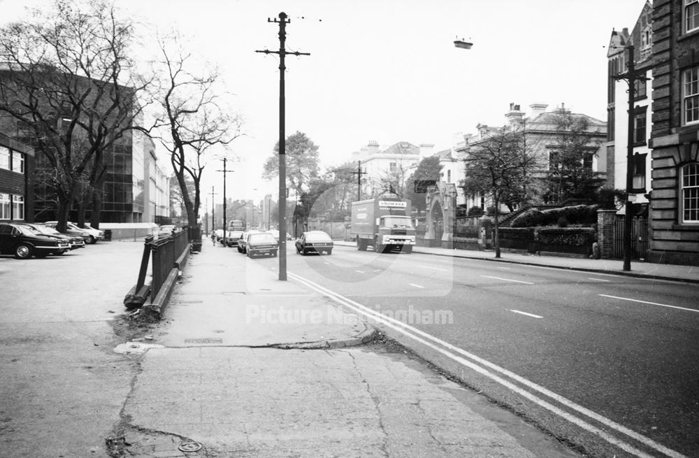 Derby Road Looking West, Canning Circus, Nottingham, 1974