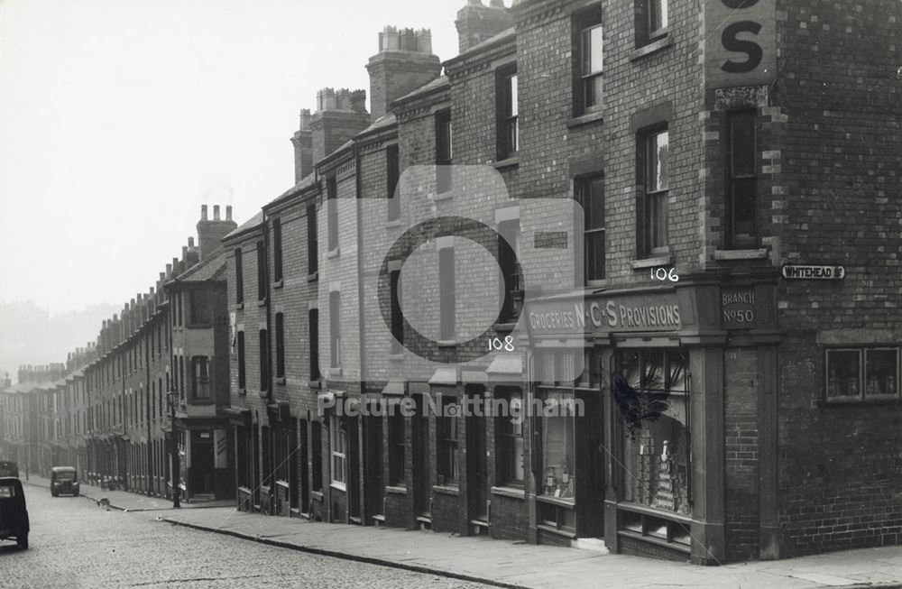 106-112 Dame Agnes Street, St Ann's, Nottingham, 1950