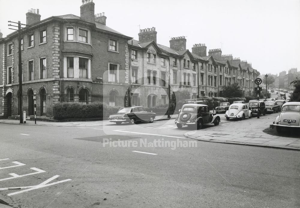 Looking North, Dryden Street, Nottingham, 1964