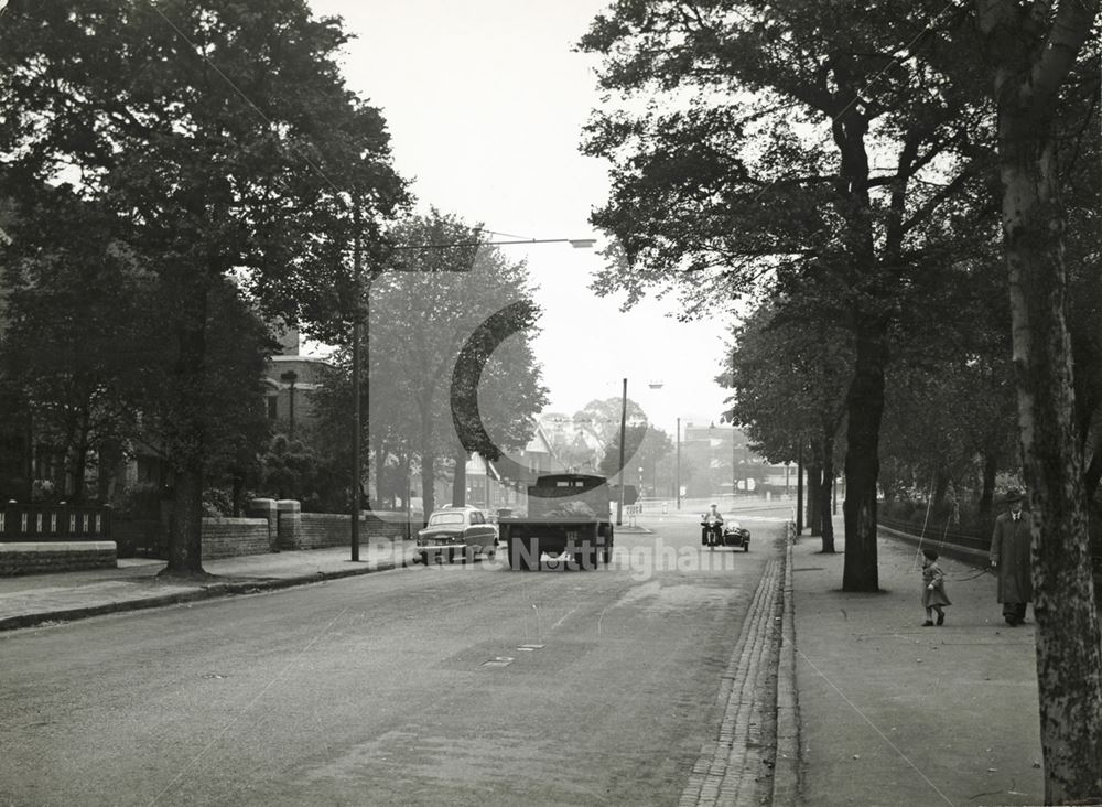 Looking East Along Gregory Boulevard, Hyson Green, Nottingham, 1956