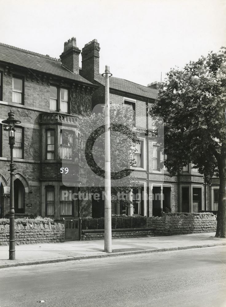 59 Gregory Boulevard, Hyson Green, Nottingham, 1950