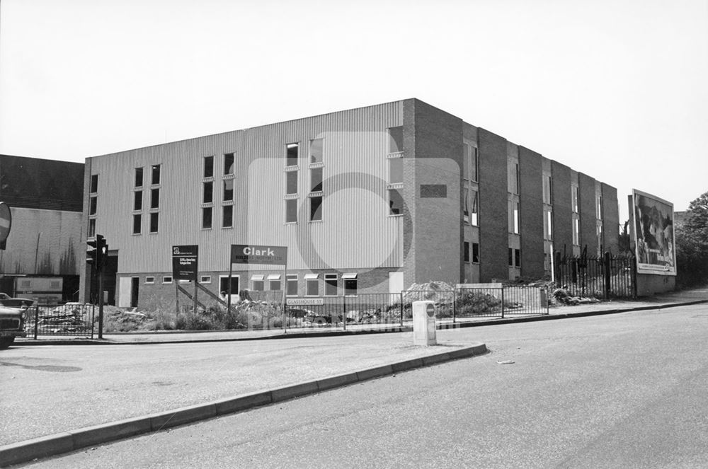 Clark Builders, Glasshouse Street, Nottingham, c 1970