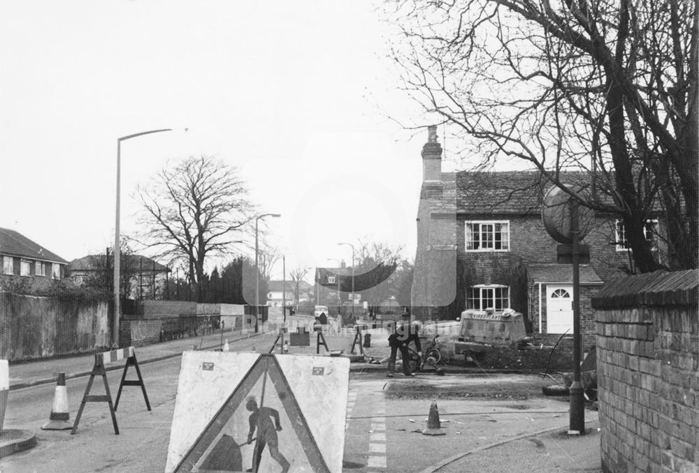 Road Work, Gregory Street, Lenton, Nottingham, 1981